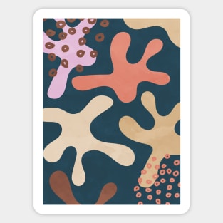Organic Abstract Shapes 2 Sticker